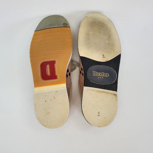 Dexter SST 5 Bowling Shoes – Size 8.5M – Two-Tone Beige/Light Tan – Right-Handed - Picture 4 of 9